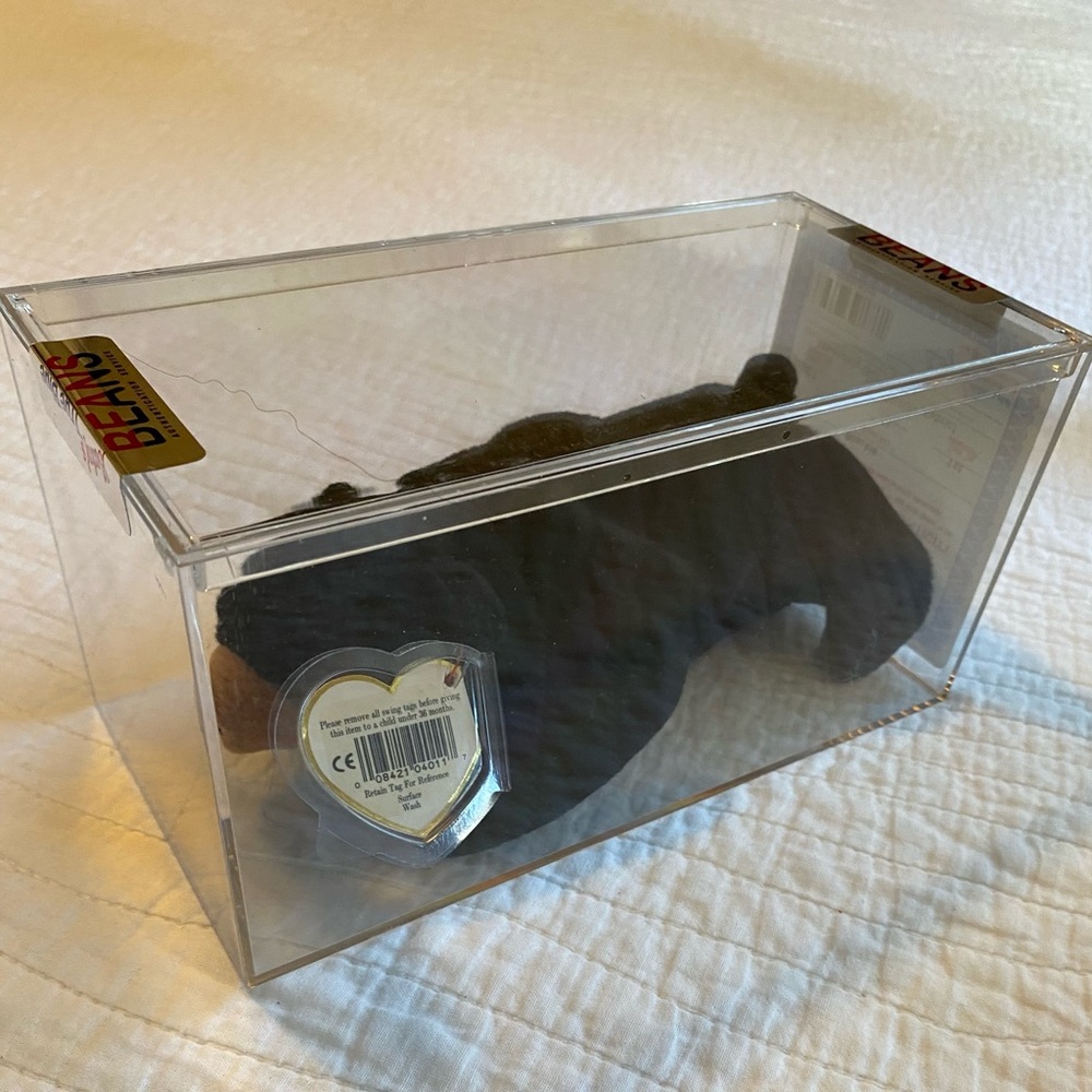 Authenticated Ty Beanie Baby Blackie The Bear 1st Gen Tush Tag